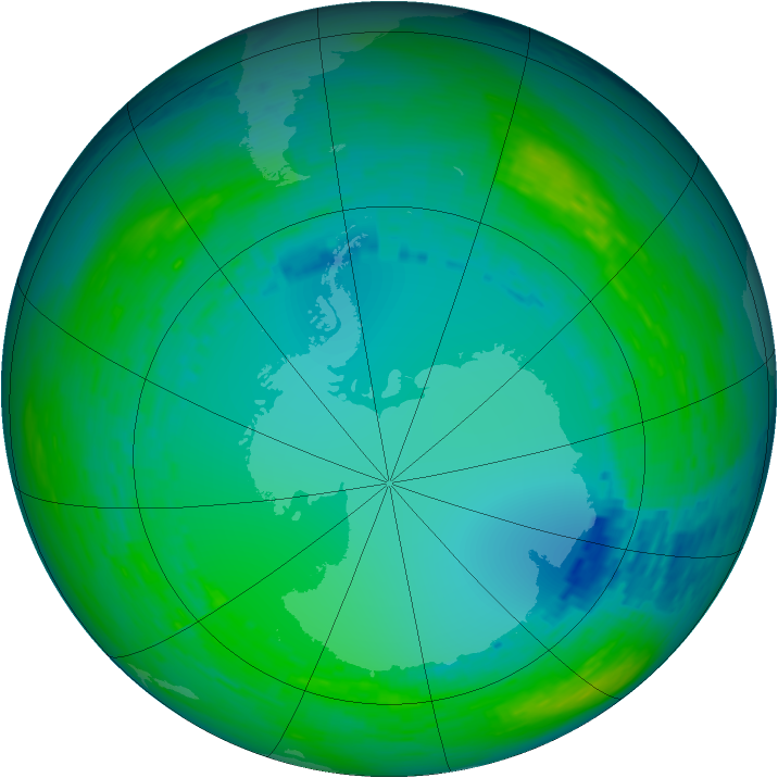 Ozone Map 1990-07-30
